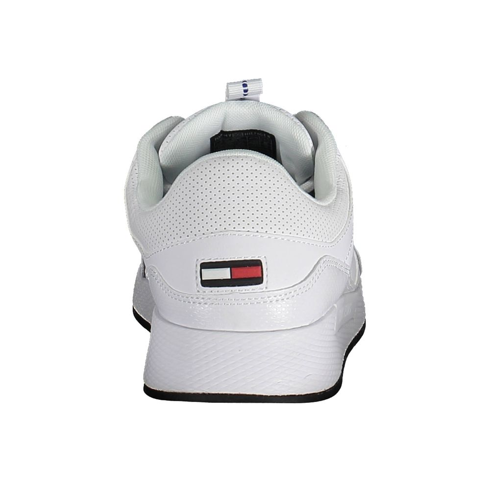 Tommy Hilfiger – Weiße Polyester-Sneaker