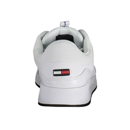 Tommy Hilfiger – Weiße Polyester-Sneaker