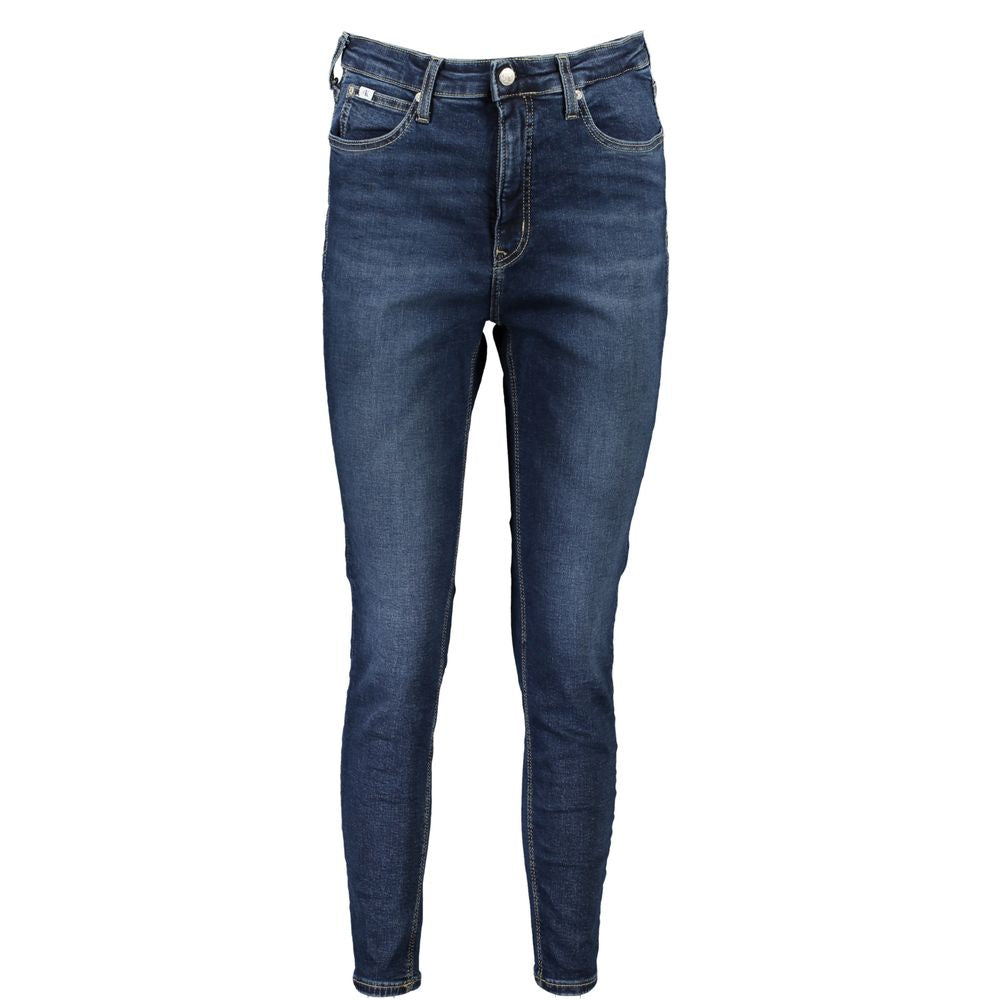 Calvin Klein Damen Skinny Ankle Jeans aus blauer Baumwolle