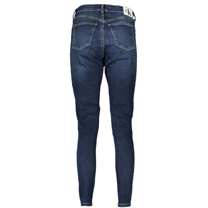 Calvin Klein Damen Skinny Ankle Jeans aus blauer Baumwolle