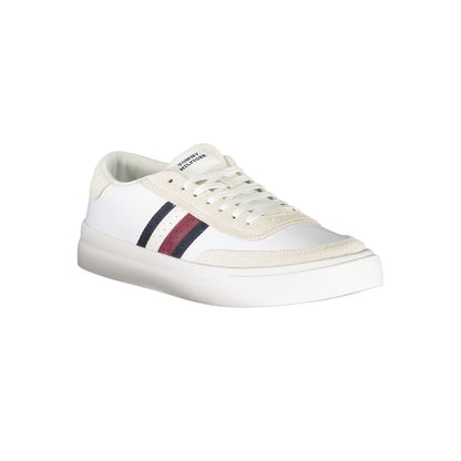 Tommy Hilfiger – Weiße Polyester-Sneaker