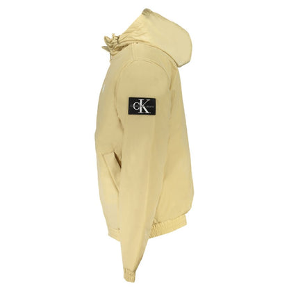 Calvin Klein – Beigefarbene Herrenjacke aus recyceltem Polyester
