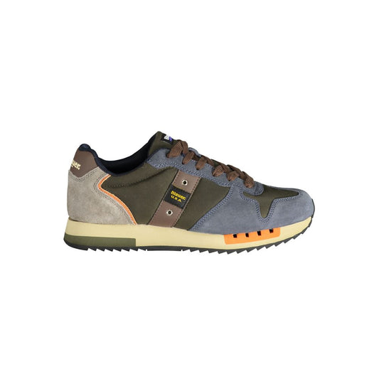 Blauer Blauer Polyester-Sneaker