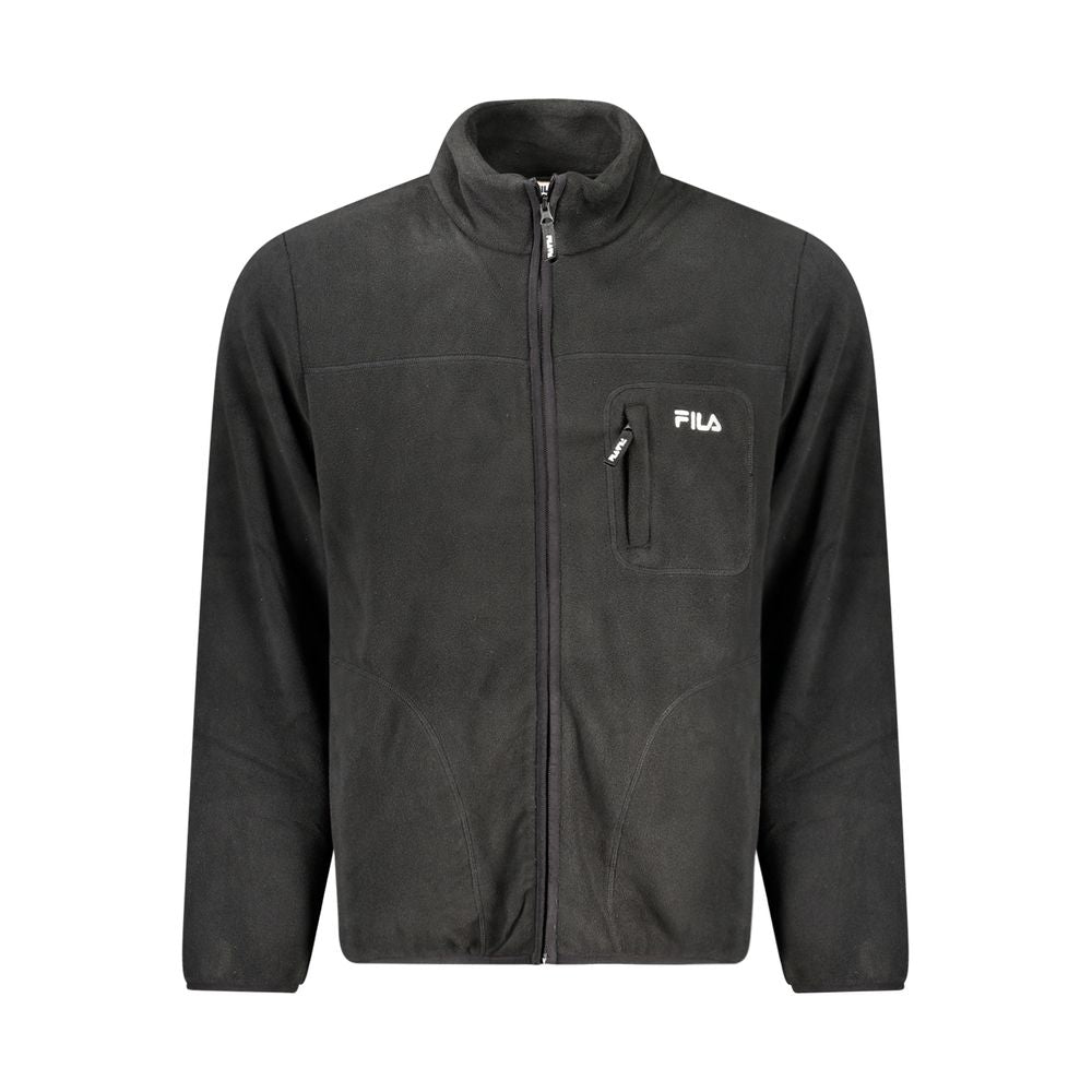 Fila Schwarze Polyester-Herrenjacke