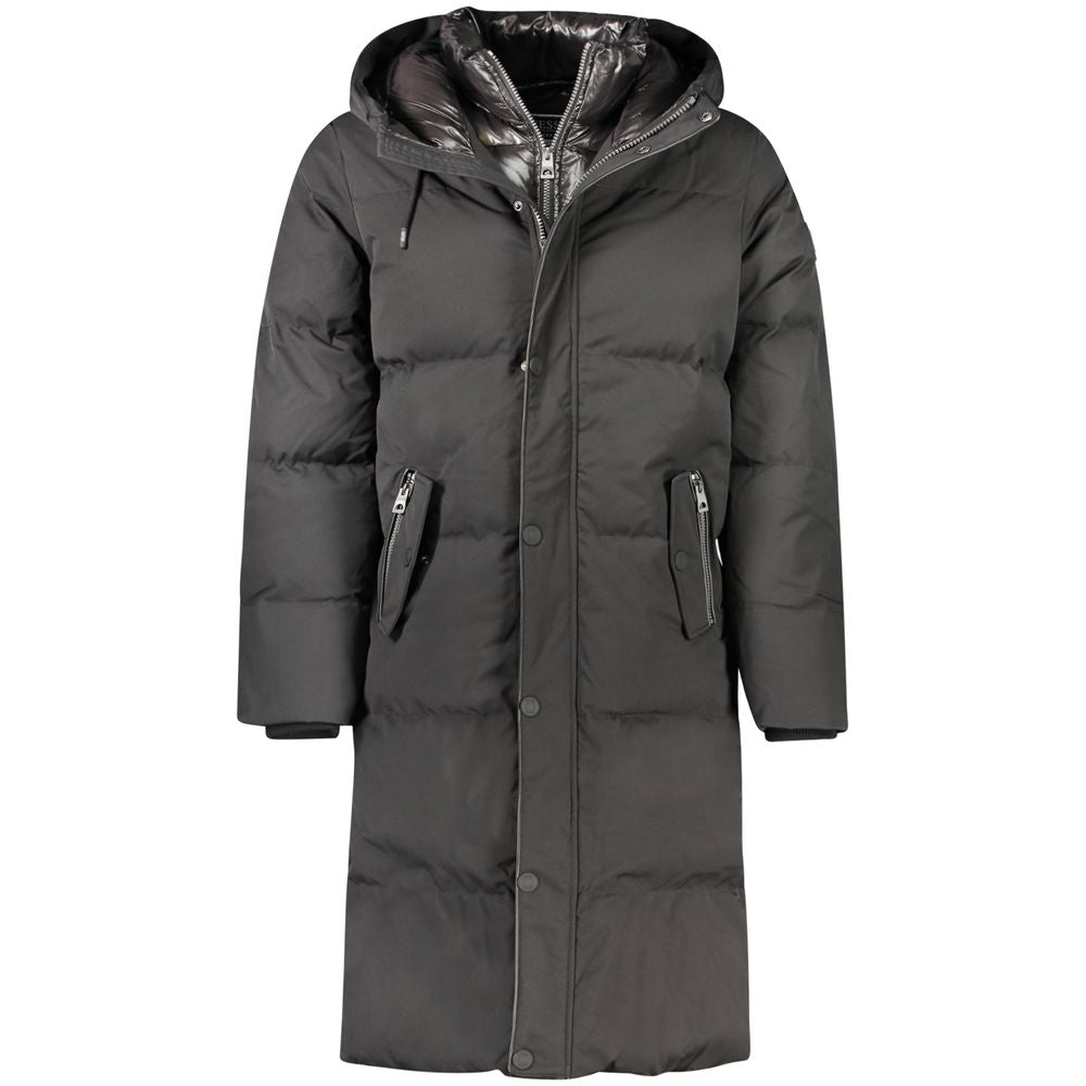 Guess Jeans Schwarze Polyester Herrenjacke