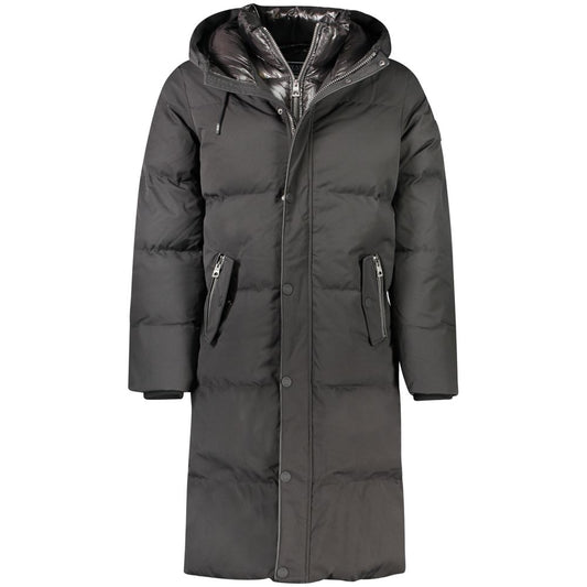 Guess Jeans Schwarze Polyester Herrenjacke