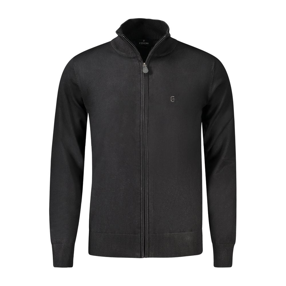 Coveri Moving Schwarzer Nylonpullover