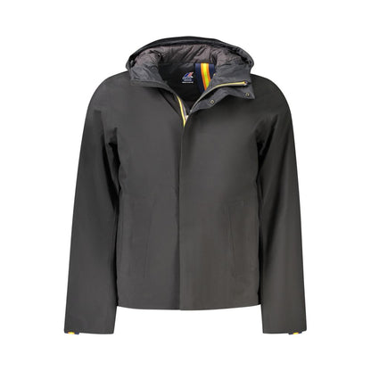K-WAY Schwarze Polyester-Herrenjacke