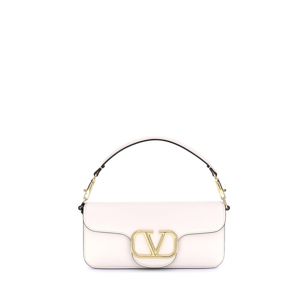 Valentino Garavani Schultertasche aus weißem Kalbsleder (Bos Taurus)
