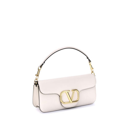 Valentino Garavani Schultertasche aus weißem Kalbsleder (Bos Taurus)