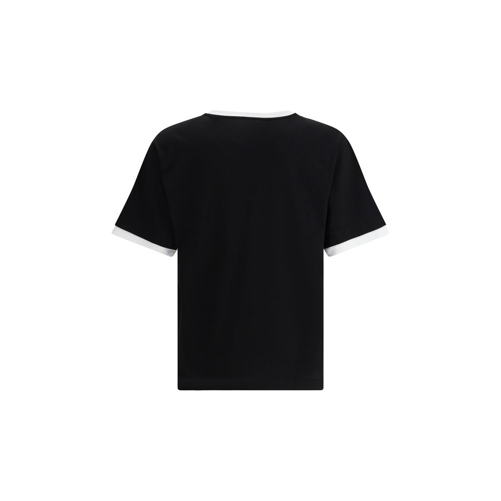 Dolce &amp; Gabbana Schwarzes Baumwoll-T-Shirt