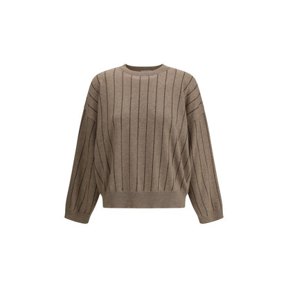 Brunello Cucinelli Kaschmirpullover aus beigefarbenem Kaschmir