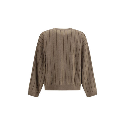 Brunello Cucinelli Kaschmirpullover aus beigefarbenem Kaschmir