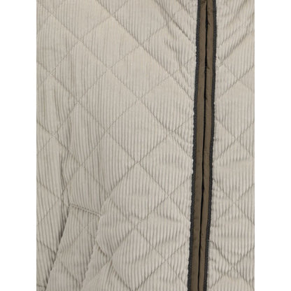 Brunello Cucinelli Cord-Steppjacke