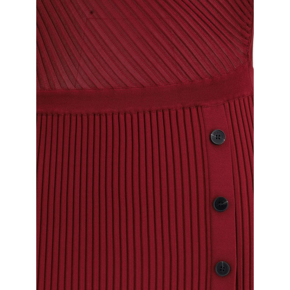 Self-Portrait – Geripptes Midikleid