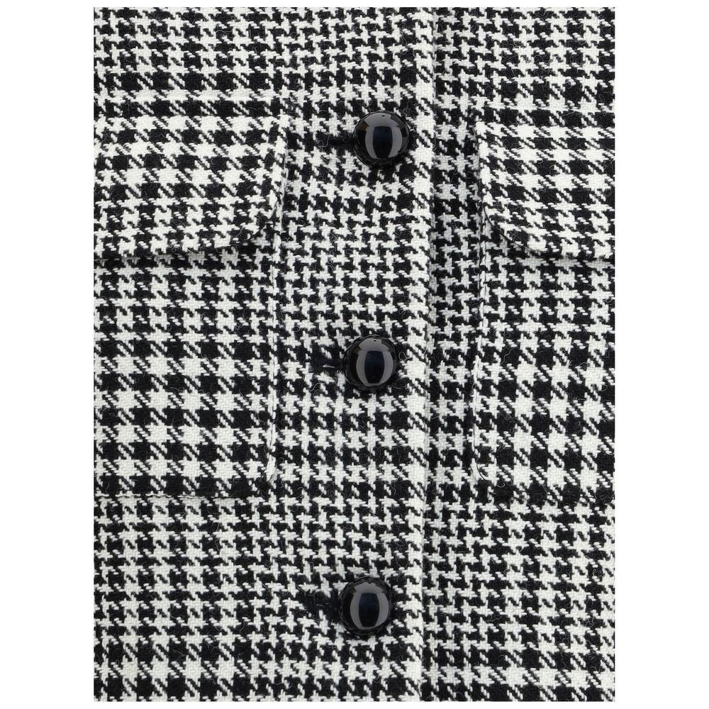 Schwarzer Blazer aus Polyester von Self-Portrait