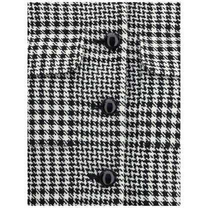 Schwarzer Blazer aus Polyester von Self-Portrait