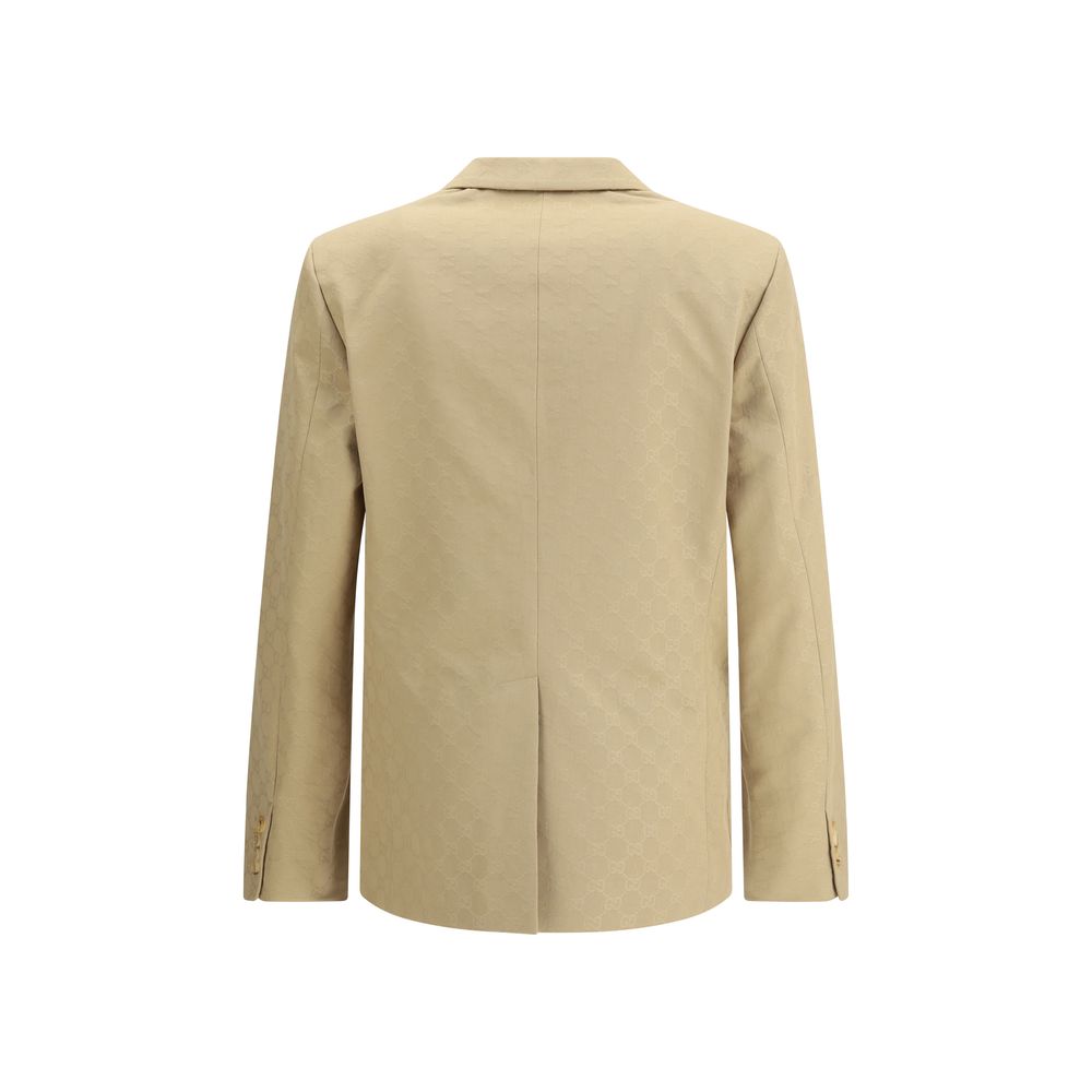 Gucci Blazer aus beiger Baumwolle