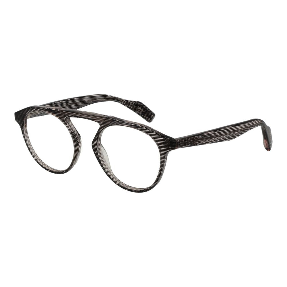 Yohji Yamamoto Braune Kunststoffbrille (Gestell)