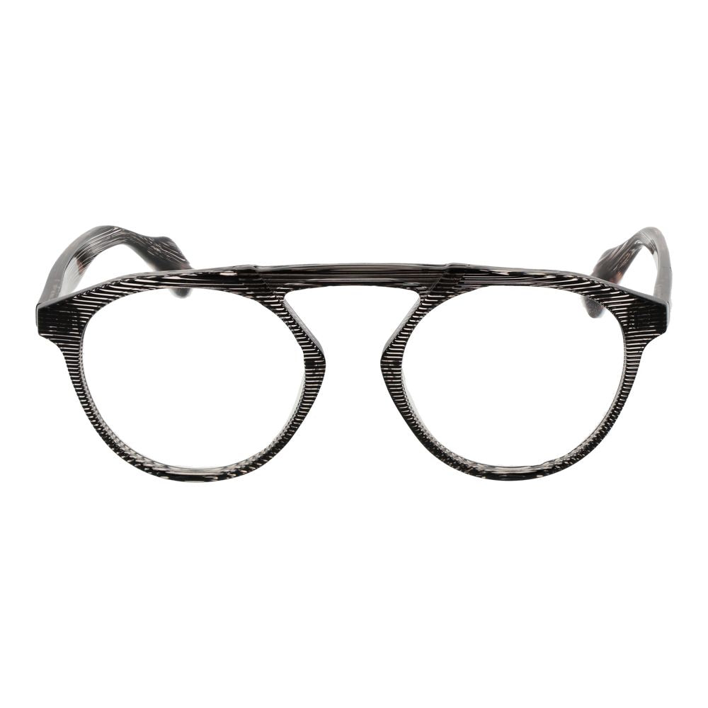 Yohji Yamamoto Braune Kunststoffbrille (Gestell)