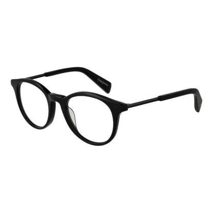 Yohji Yamamoto Schwarze Kunststoffbrille (Gestell)