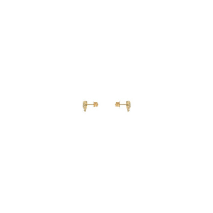Versace Goldfarbene Metallohrringe