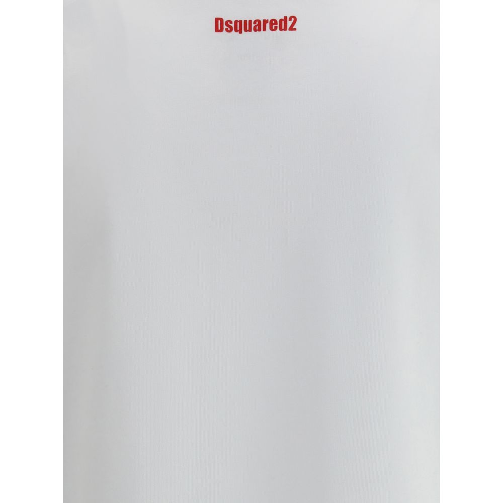 Dsquared² Weißes Baumwoll-T-Shirt