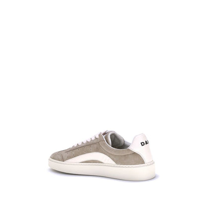 Dsquared² Beige Kalbsleder Bos Taurus Low-Top Sneaker