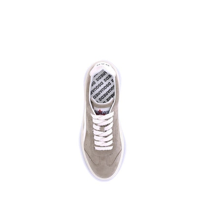 Dsquared² Beige Kalbsleder Bos Taurus Low-Top Sneaker