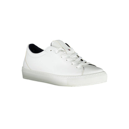 Tommy Hilfiger – Weiße Synthetik-Sneaker
