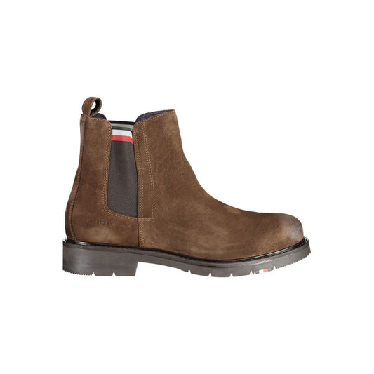 Tommy Hilfiger – Braune Lederstiefel für Herren