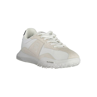 Tommy Hilfiger – Weiße Polyester-Sneaker