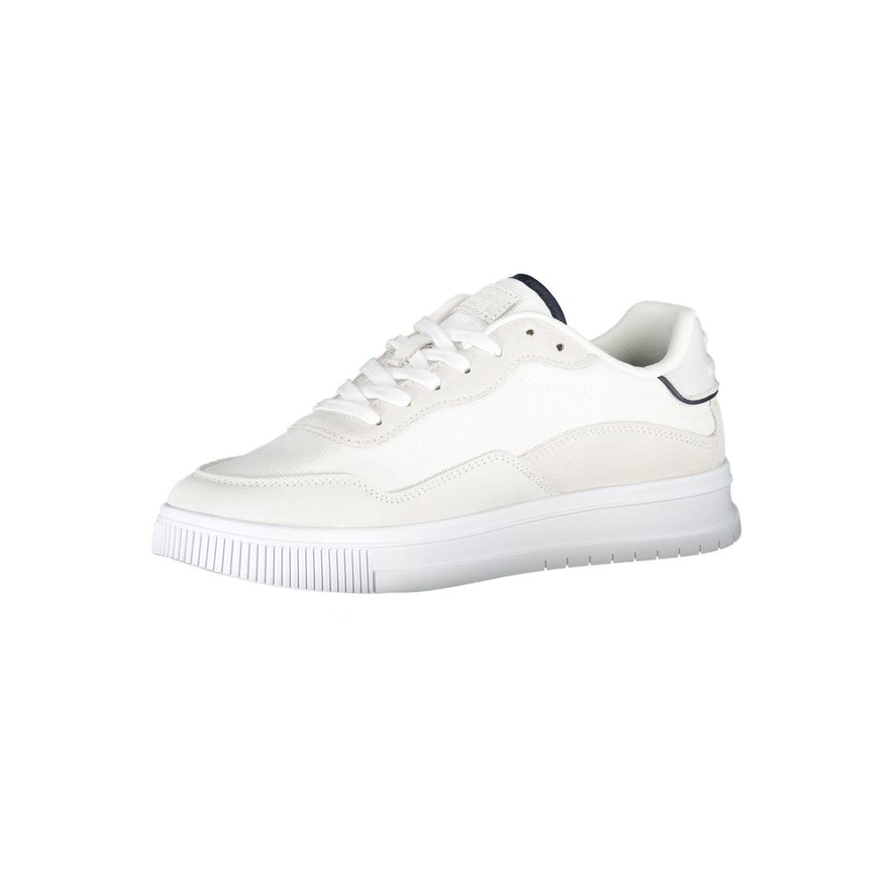 Tommy Hilfiger – Weiße Polyester-Sneaker
