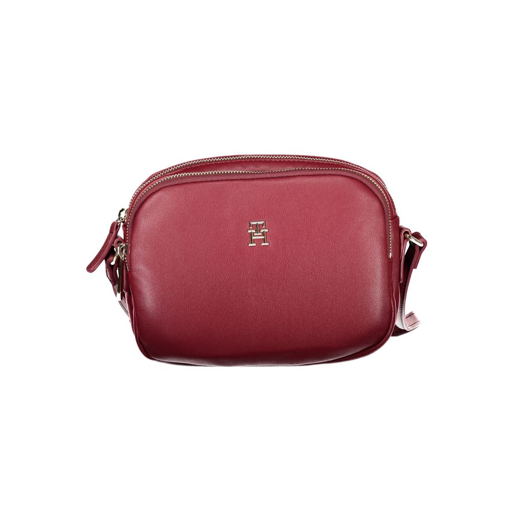 Tommy Hilfiger – Rote Polyester-Handtasche