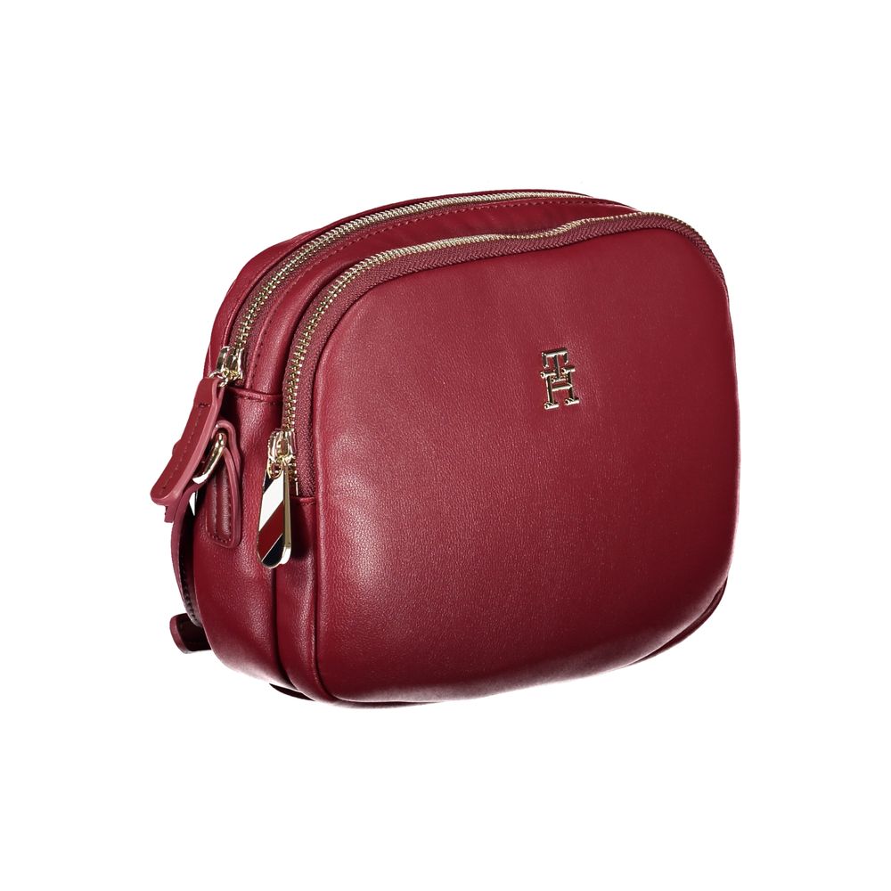 Tommy Hilfiger – Rote Polyester-Handtasche