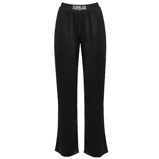 Comme Des Fuckdown Schwarze Polyester-Frauenhose