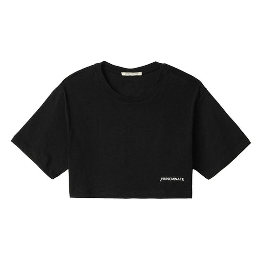 Hinnominate Schwarzes Baumwoll-Damen-T-Shirt