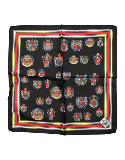 Dolce &amp; Gabbana – Mehrfarbiger quadratischer Foulard aus Seide für Herren