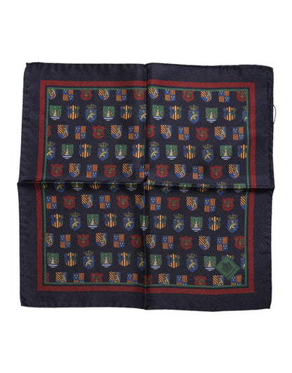 Dolce &amp; Gabbana – Quadratischer Foulard-Schal mit mehrfarbigen Medaillen