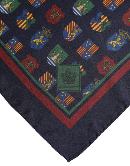 Dolce &amp; Gabbana – Quadratischer Foulard-Schal mit mehrfarbigen Medaillen