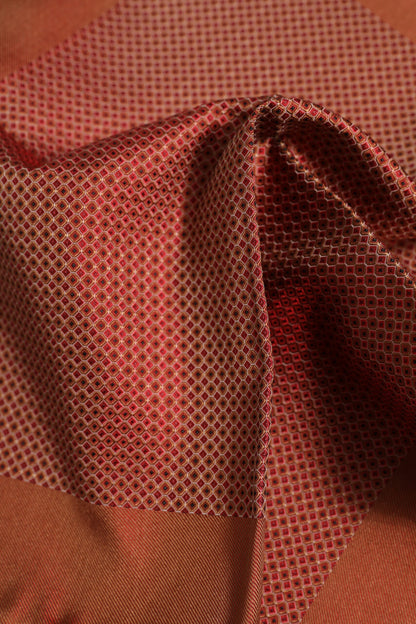 Dolce &amp; Gabbana – Orangefarbener quadratischer Seidenschal für Herren