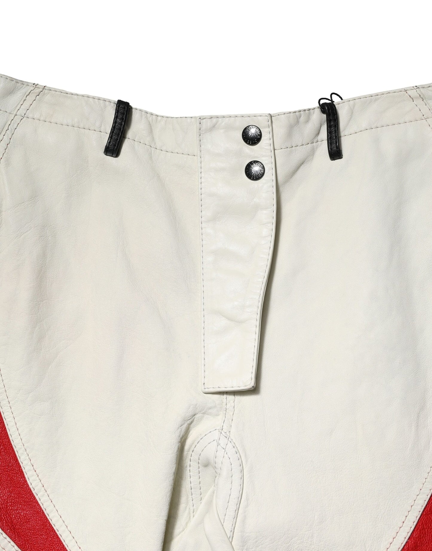 Dolce &amp; Gabbana Mehrfarbige, schmal zulaufende Hose aus Lammleder für Herren