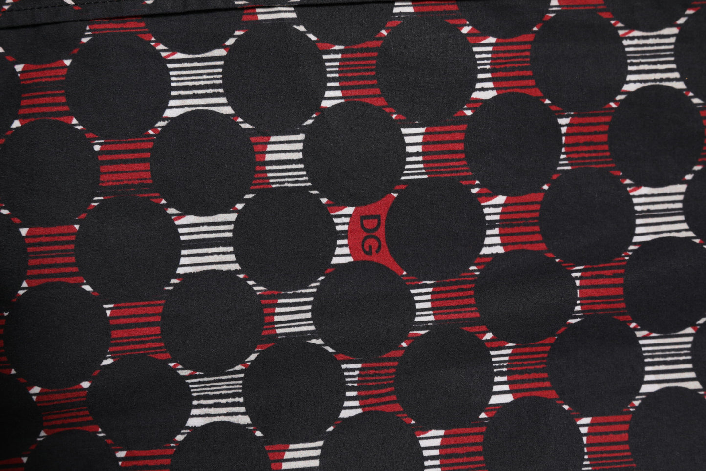 Dolce &amp; Gabbana Mehrfarbiges langärmliges Hemd aus Baumwolle in GOLD