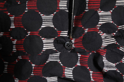 Dolce &amp; Gabbana Mehrfarbiges langärmliges Hemd aus Baumwolle in GOLD