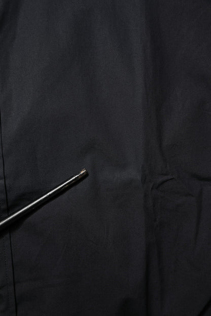 Dolce &amp; Gabbana – Schwarzes, langärmliges Hemd aus Baumwolle in Gold