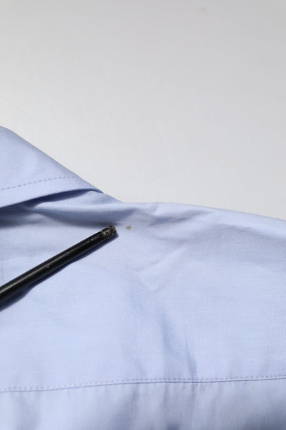 Dolce &amp; Gabbana – Hellblaues Langarmhemd aus Baumwolle