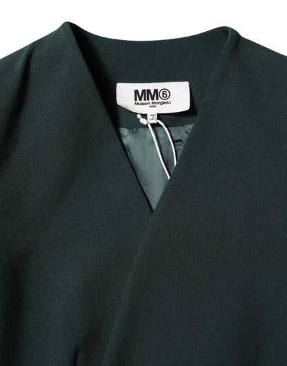 Maison Margiela – Grüne einreihige Manteljacke mit einem Knopf