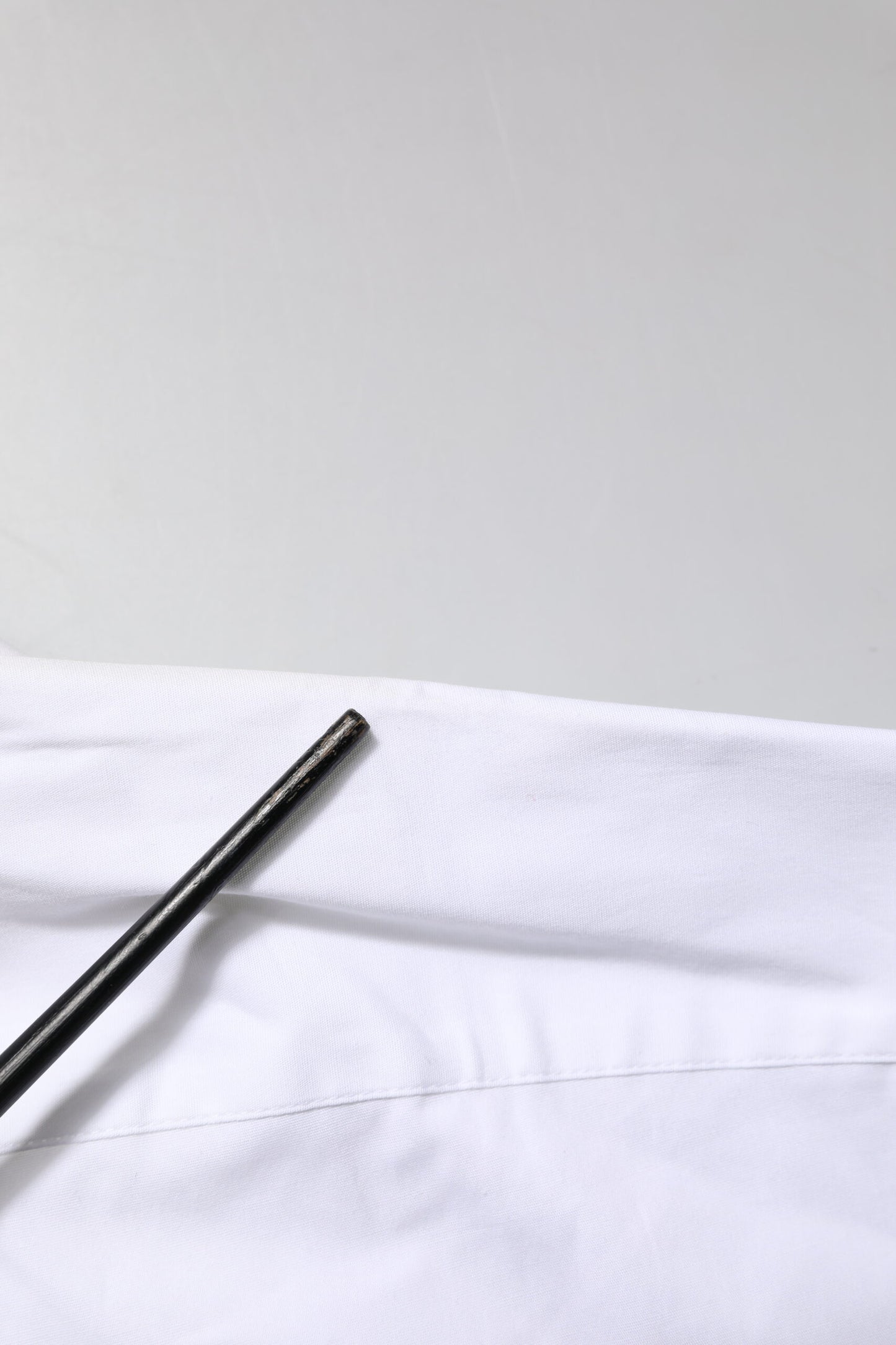 Dolce &amp; Gabbana – Weißes GOLD – Hemdoberteil aus Baumwolle mit Kragen