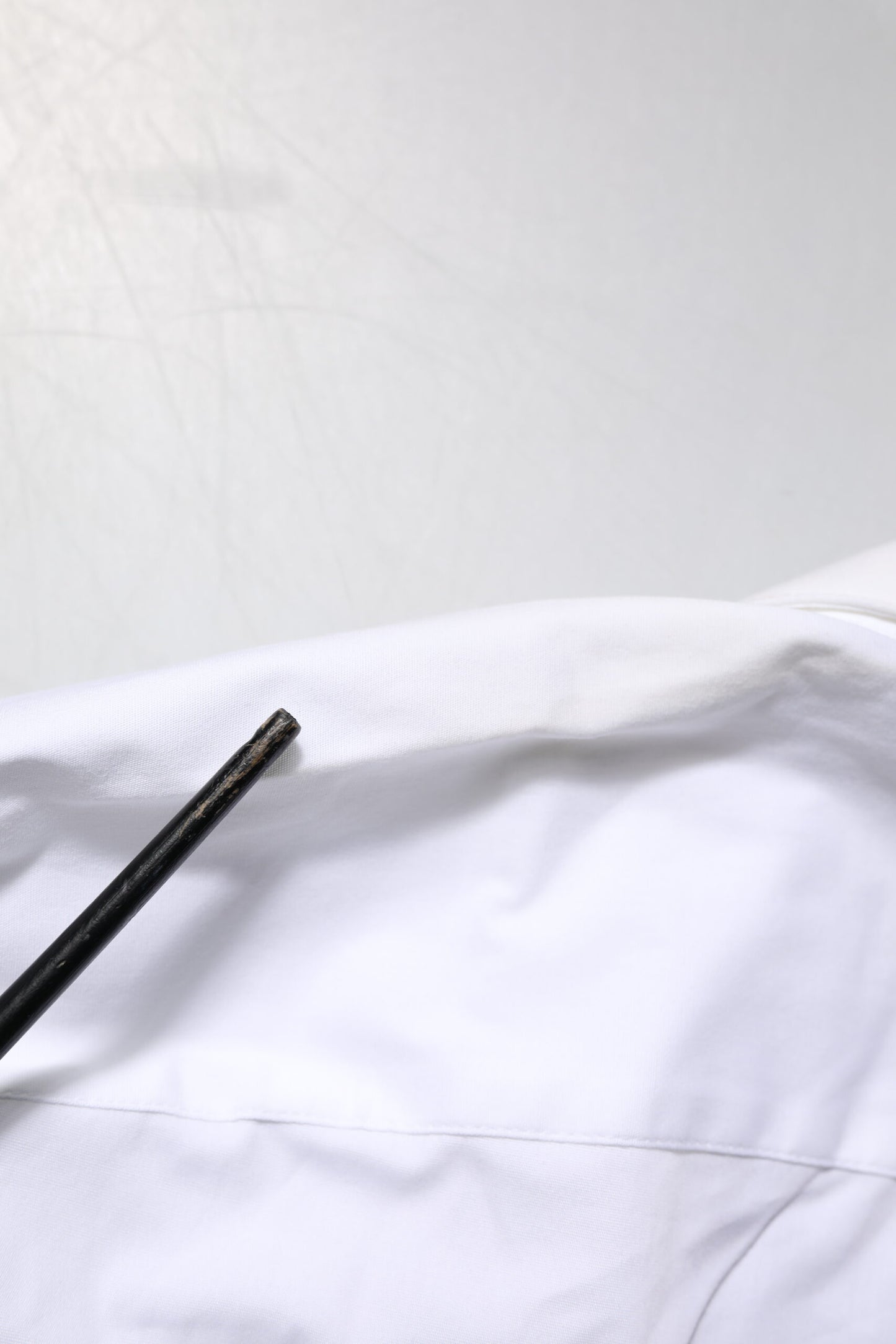 Dolce &amp; Gabbana – Weißes GOLD – Hemdoberteil aus Baumwolle mit Kragen