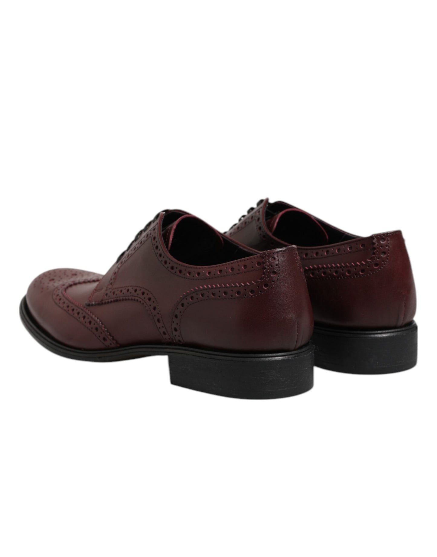 Dolce &amp; Gabbana – Braune Derby-Schnürschuhe aus Leder